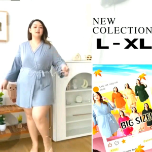 Baju tidur wanita dewasa piyama kimono outer sleeping robe spandek katun pakaian tidur busana wanita