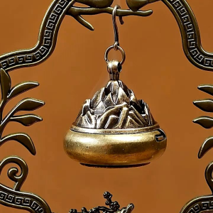 Incense Burner 喜上眉梢吊炉悬挂炉香炉鹅梨帐中香沉香创意摆件室内好看无粘粉