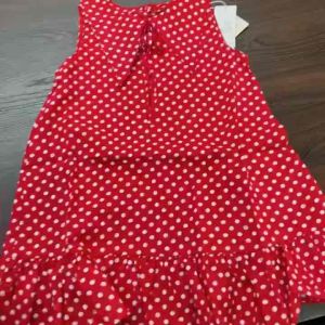 4~8yrs Girl’s Fashion Summer Cuties Polka Dots Sleeveless Dress 韩系女童夏季圆点连衣裙新款女童洋气圆点裙4~8岁