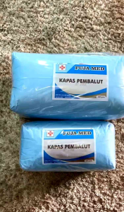 kapas pembalut jenazah/kapas medis/kapas putih super premium 500gram