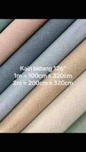 ADEL CURTAIN (by Meter) 126" Heavyweight Jacquard Blackout Curtain Fabric