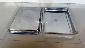Nampan Stainless & Baking Tray Stainless Steel Ukuran 40x30x4 cm