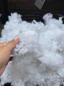 2kg Bông gòn nhồi gối – thú bông – sợi trắng mềm