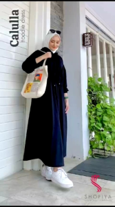 GAMIS BER HODDIE CALULLA BY SHOFIYA / DRESS POLOS KEKINIAN