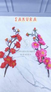 BUNGA SAKURA HIASAN BUNGA JEPANG SAKURA MINIATUR KUE TART HIASAN KUE TART DUMMY CAKE ARTIFICIAL FLOWER BUNGA PALSU SAKURA BLOOM BLOSSOM JAPAN FLOWER CHINESE NEW YEAR IMLEK CNY