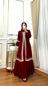 REALPICT COD ARABIAN SAKIRA   BAHAN CERUTY  PREMIUM APLIKASI SWAROSKY  TERMURAH BEST SELLER TANGAN PERTAMA KONVEKSI / PRINTING / MOTIF PREMIUM GAMIS PESTA RATUGAMISJKRT