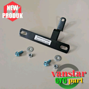 Dudukan Plat Nomor Depan XABRE Bawah Radiator & Set Baut