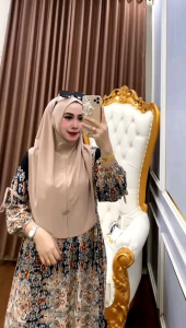 Gamis Sultan Motif Mix Hijab Terbaru Model Mayung Muat Dari BB 40 Kg - 80 Kg