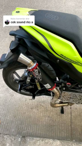 silincer knalpot original RKS black COATING Series inlet 38 dan 50mm all motor Vario 125 old new Vario 160 aerox 155 old new n max 155 old new