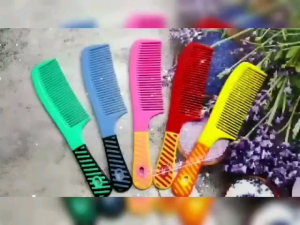 Sisir Rambut Motif Garis & Sisir Gagang Corak Garis