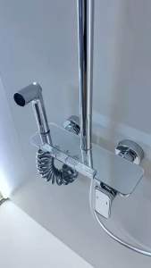 Four Position Copper Rain Shower Set