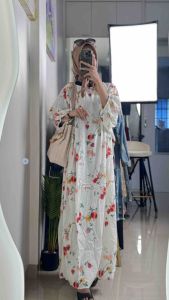 LC1793 Premium Jumbo Dress Tipis Fashion Retro Terbaru