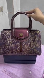Túi xách quảnh châu cao cấp giá rẻ da điêu khắc size 30 công sở sang trọng đẳng cấp độc lạ