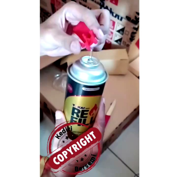 gas isi ulang korek api 235 gram ukuran besar, tokai gas refill ...