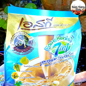 กาแฟ เอสทีชุมพร 7in1 Extra Herb ซองฟ้า สูตรสมุนไพร บรรจุ 22 ซอง