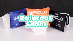 Rain Cover Bag Waterproof 60L - 80 L Sarung Mantel Raincoat Tas Tracking Carier Hiking Besar IFS 265