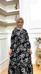 Gamis Anak / Dress Anak Usia 6-10 Tahun Adem Lembut Nyaman Dipakai