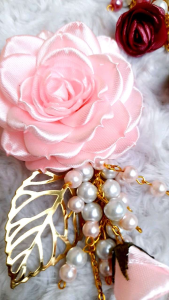 Bros Kalung bunga gardenia juntai mutiara mix bunga kuncup