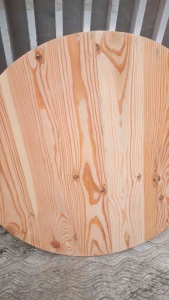 papan kayu bulat diameter 55 sudah halus mulus