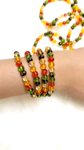 Vòng đeo tay chuỗi hạt ngủ sắc khắc Om mani biểu tượng của Phật giáo tượng trưng cho bình an may mắn