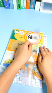🇲🇾Readystock🇲🇾 晨光自粘包书膜 M.G penutup buku Transparent Self Adhesive Film 3 size Book Cover Waterproof Book Wrap Paper