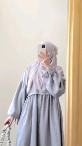 Yoora Dress by Sundara | Desain Korean Style Gamis Wanita Lucu Simple