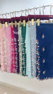 MINAZ HIJAB BASIC PLAIN 1.0 BIDANG 45" COTTON VOILE