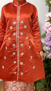 STELAN KEBAYA KURUNG BRIDAL PAYET M -3L/ KEBAYA KURUNG MELAYU / KEBAYA MEWAH / SET ROK KEBAYA PESTA