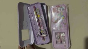 Tempat Pensil Kaleng Kuromi Sanrio H 9971 / LPY 97-3 Set Tulis