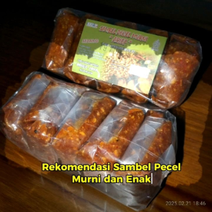 Sambel Pecel Murni Khas Nganjuk 300 Gram Dapat 5 Pcs