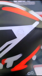 HELM KYT STRIKER MOTIF BLACK FULLFACE TERBARU