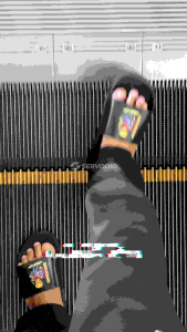 Servodio 36-44 Bapau Hitam - Sandal Sendal Selop Slip On Casual Pria Wanita Bapau Skull