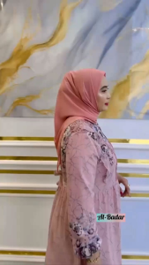 GAMIS CERUTI MIX RENDA PLES HIJAB LD 110 CM PB 140 CM