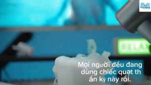 [2026]Quạt mini turbo cầm tay 4000mAh Hooys Y3-100 Mức độ gió-Dùng 8h-Sạc typeC-Màn hình led!