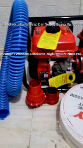 Paket Mesin Pompa Pemadam Kebakaran High pressure Pro-quip 8.0HP QHP20+Selang Pemadam 100M&50M