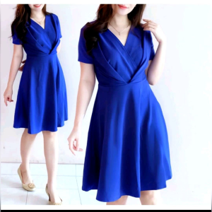 Cintya mini dress wanita terbaru/dress formal material syakila super lembut/Dress tangan pendek terbaru & termurah/dress simple & elegant