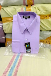 Wendya.T Kemeja Formal reguler Warna Ungu Lilac✓Kemeja Pria Polos Lengan Panjang