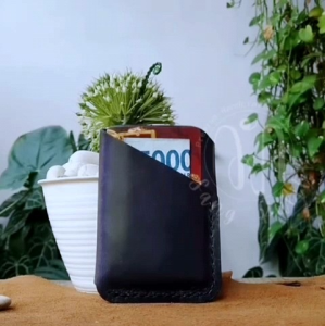 Dompet Kartu Wrap 2 Slot Kulit Sapi Premium | Leather Card Wallet Sleeve Holder Wallet