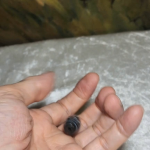 29.6mm Aged Tibetan Zhang Zhung 7 Eyes Dzi pendant with red spots (with certificate) 小尺寸藏传老矿象雄满朱砂七眼天珠(带证书)