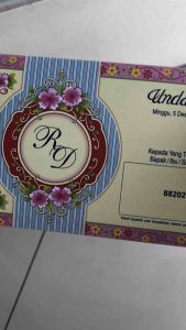 Blangko Undangan Kosong Pernikahan Erba Kartu BLANKO Simple 88202 (5Lembar atau 100 Lembar)