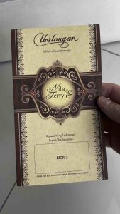 Blangko Undangan Kosong Pernikahan Erba Kartu BLANKO Simple 88203 (5 Lembar atau 100 Lembar)