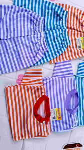 oblong kancing bahu setelan kaos oblong salur bayi baru lahir balita