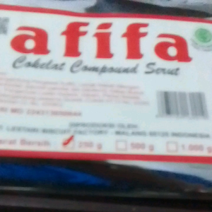 coklat compound serut afifa 250g.