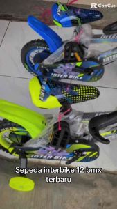 SEPEDA ANAK INTERBIKE 12 BMX TRAIL SEPEDA ANAK COWOK SEPEDA ANAK BUAT USIA 2 SAMPAI 4 TAHUN SEPEDA RODA EMPAT