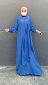 Bajuku Tren Abaya Polos Kombinasi Warna Gamis Muslim Wanita Mewah Jumbo Model Random Real Pict Gamis syari Terbaru