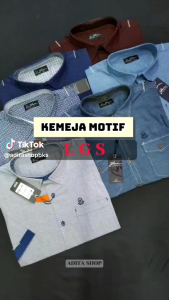 Kemeja Jhonwin Motif Lengan Pendek Terbaru Reguler fit Size M L XL Pendek Pria Dewasa