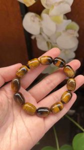 GELANG NATURAL TIGER EYE QUARTZ MODEL KOTAK