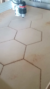 [NEW] Kayu MDF Bentuk HEXAGONAL Ukuran +-20 cm Tebal 6mm