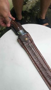 Pisau HSS 30cm Sarung Kulit untuk Daging