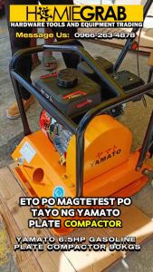 YAMATO GASOLINE PLATE COMPACTOR 6.5HP 90KGS‼️HEAVY DUTY‼️YPCE-T90‼️